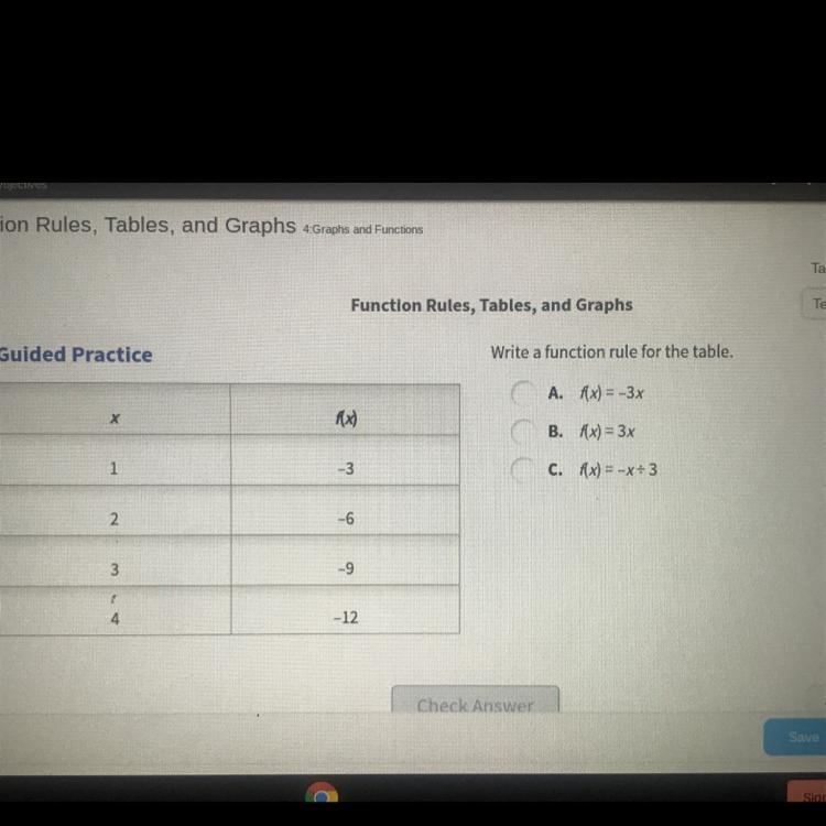 Write a function rule for the table.-example-1