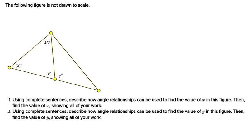 The following figure is not drawn to scale. 20pts-example-1