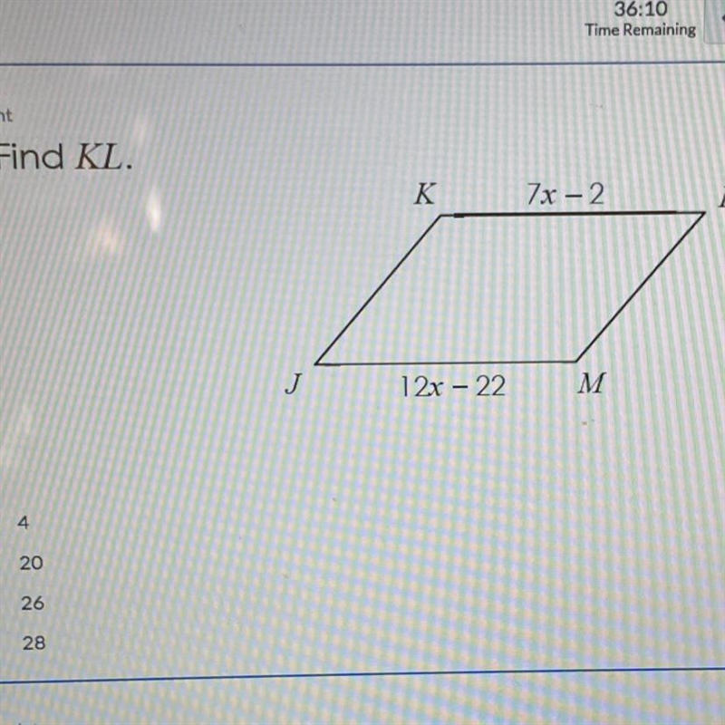 Find KL , need helppp!!! please-example-1