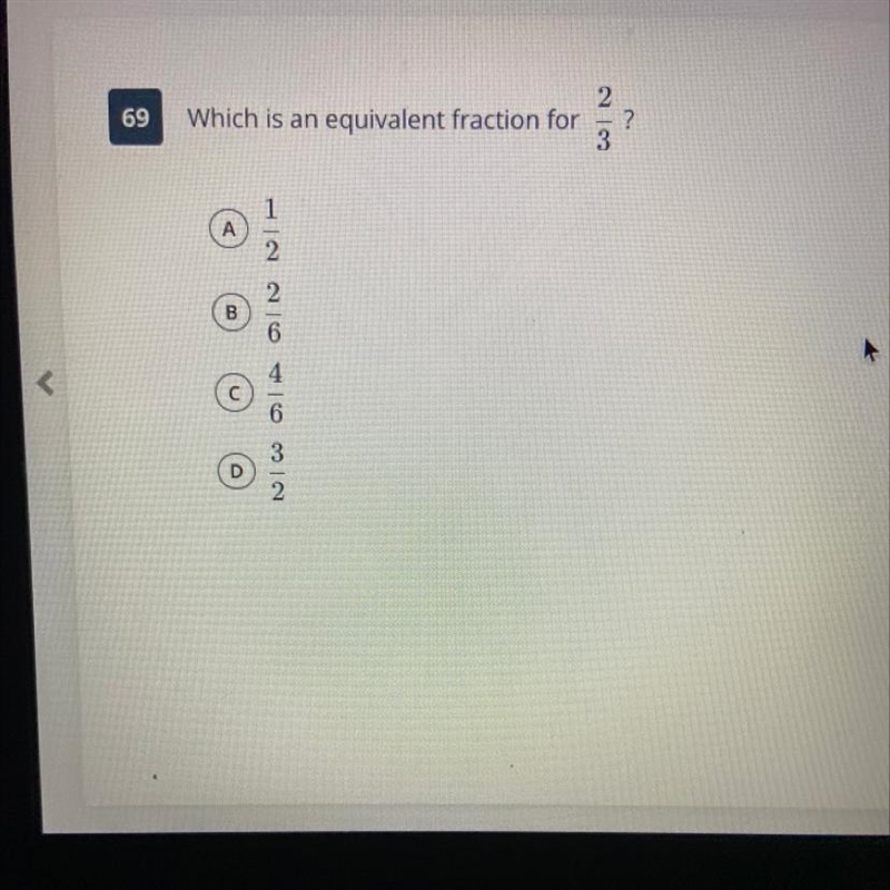 What is the equivalent fraction for 2/3??-example-1