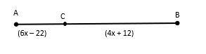 If AB=50, what are AC and CB?-example-1