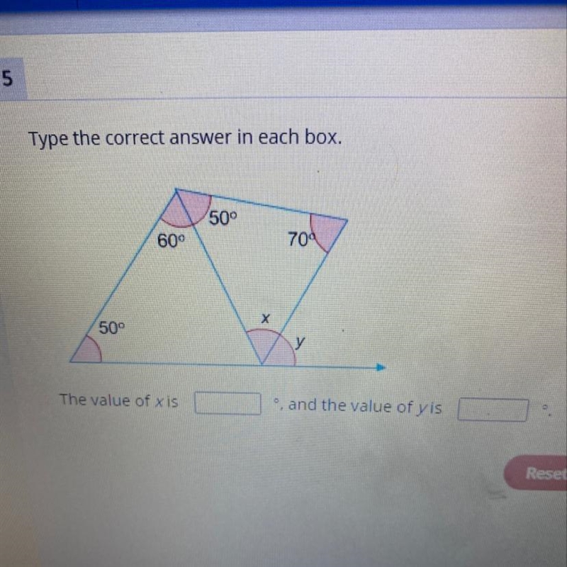 The value of x is and the value of y is-example-1