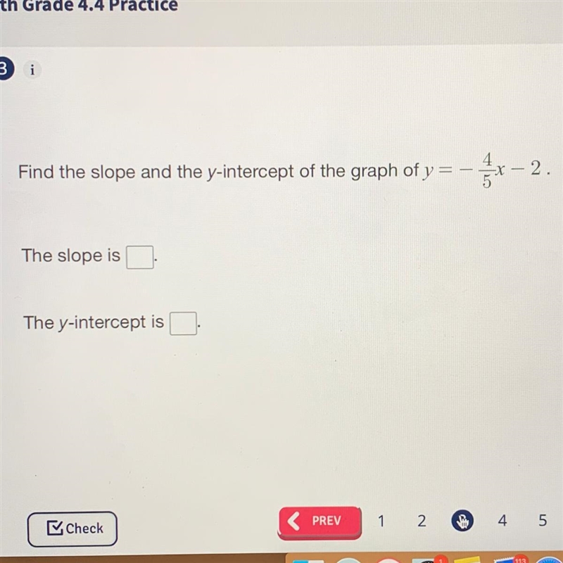 (18 points) The slope is The y-intercept is-example-1