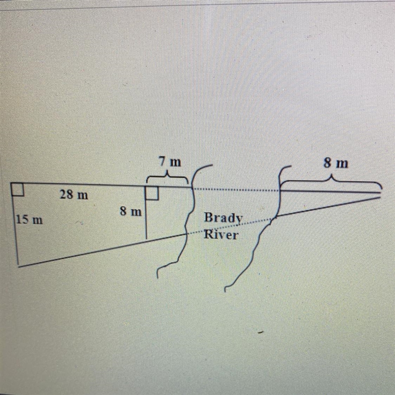 Find the width of the Brady river.-example-1