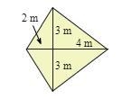 Find the area of the kite-example-1