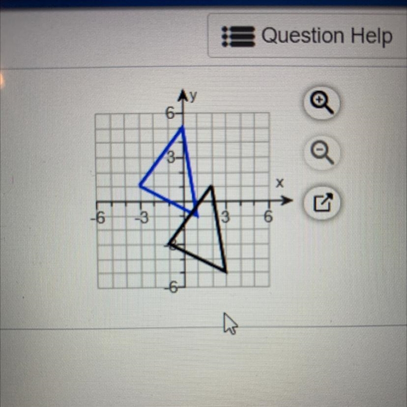 The blue figure is a translation of the black image. Write a rule to describe the-example-1