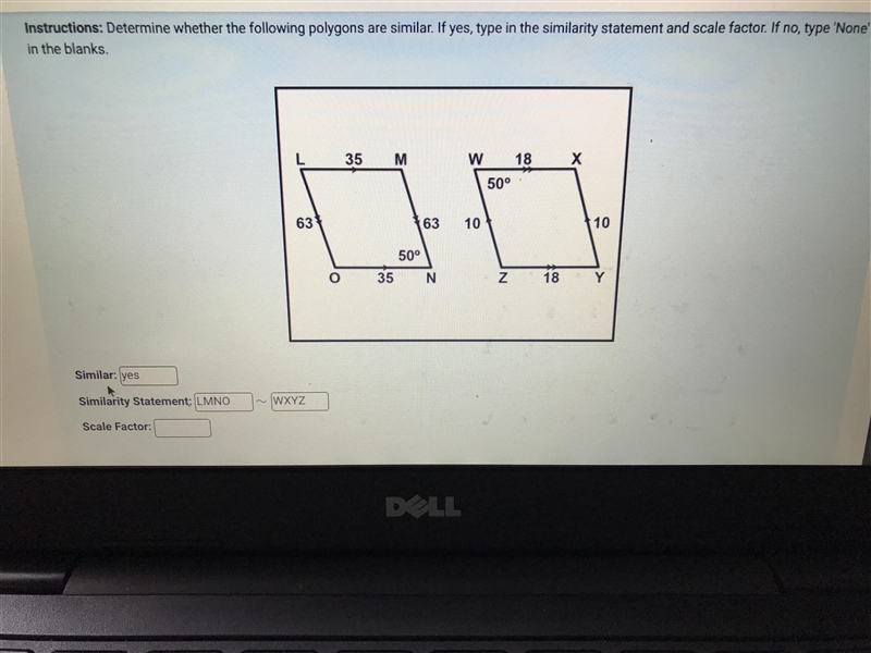 What is the scale factor ??-example-1