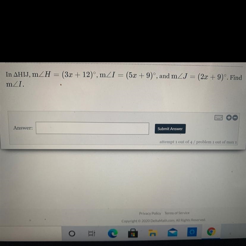 Plzzzzz help it's an exam !!! In triangle HIJ, m-example-1