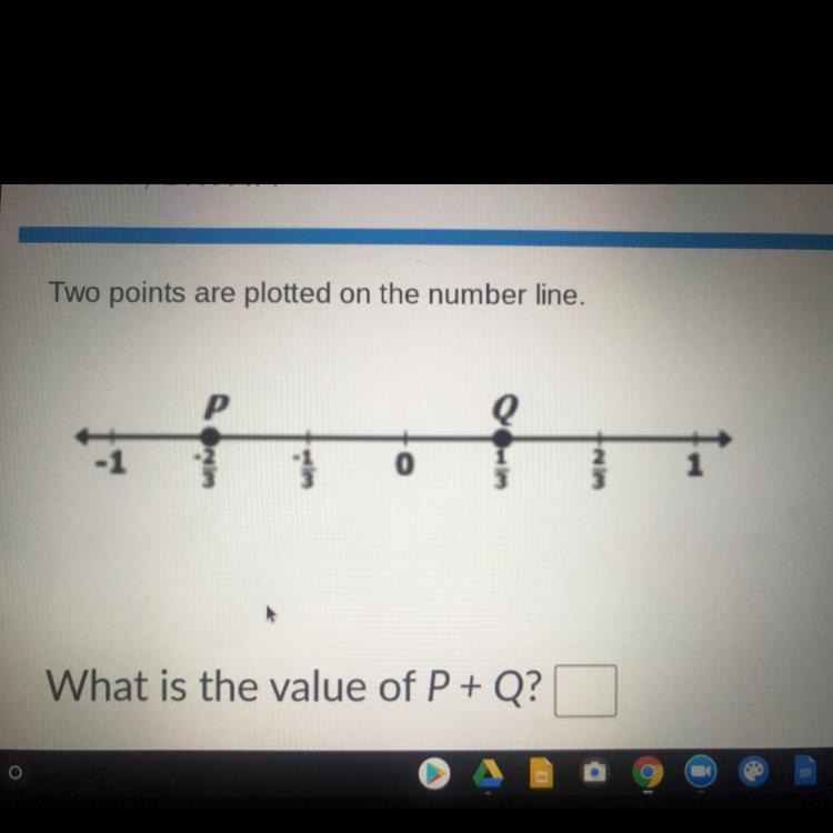 Two points are plotted on the number line.-example-1