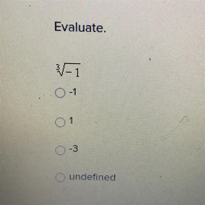 Evaluate. 3 -1 PLEASE EXPLAIN HOW TO DO THIS!!-example-1