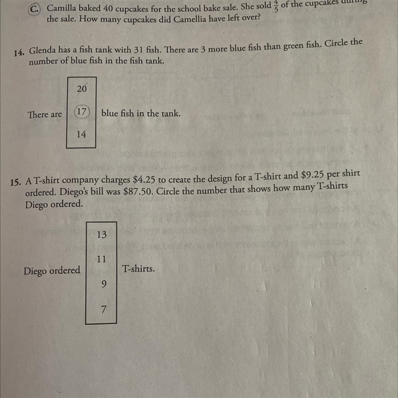 15. A T-shirt company charges $4.25 to create the design for a T-shirt and $9.25 per-example-1