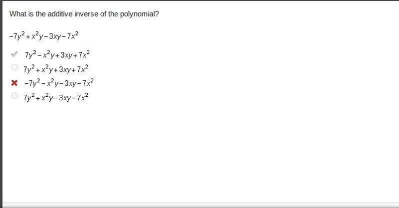 What is the additive inverse of the polynomial?-example-1