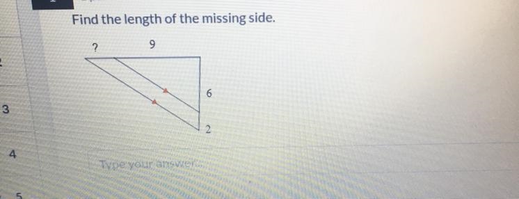 Expert Answer Please! Find The Length Of The Missing Side-example-1