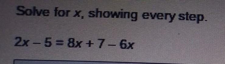 Solve X showing every step​-example-1