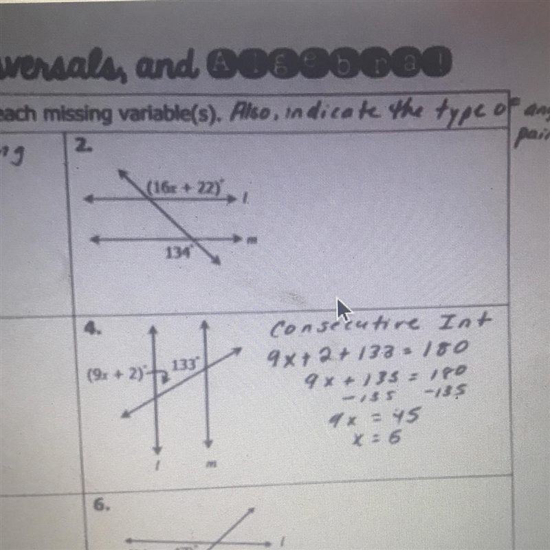 #4 what is the value of the missing angle-example-1