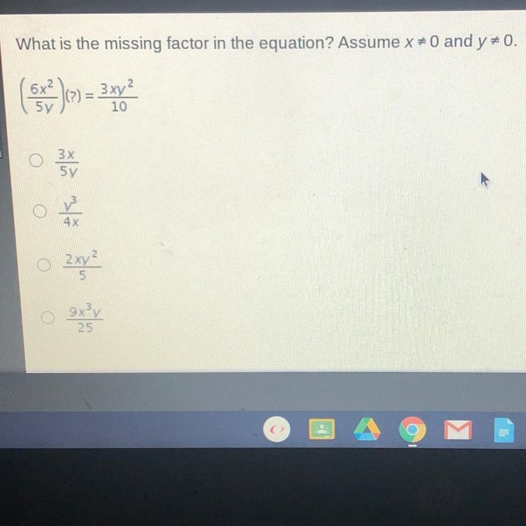 What is the missing factor in the equation-example-1