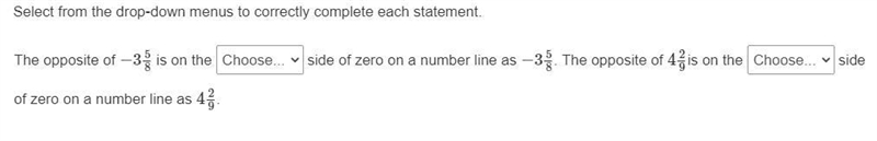 For the drop downs its "same" and "opposite" (15 points) Please-example-1