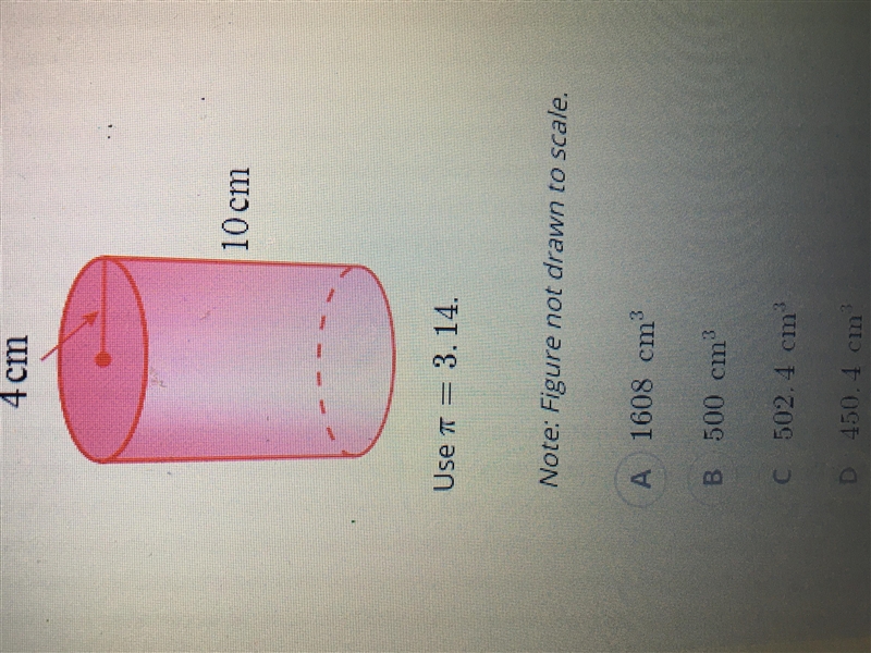 Calculate the volume of the cylinder-example-1