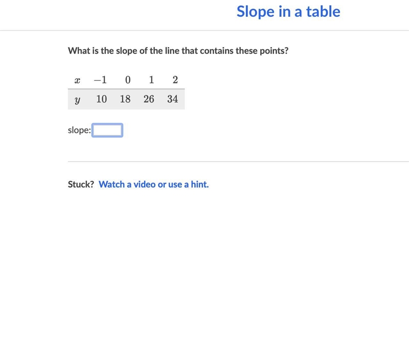 Its slopes in a table pls help!!!!-example-1