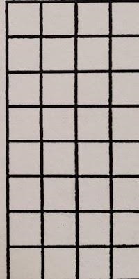 How many boxes should be shaded on the grid to show 3/8 x 3/4-example-1