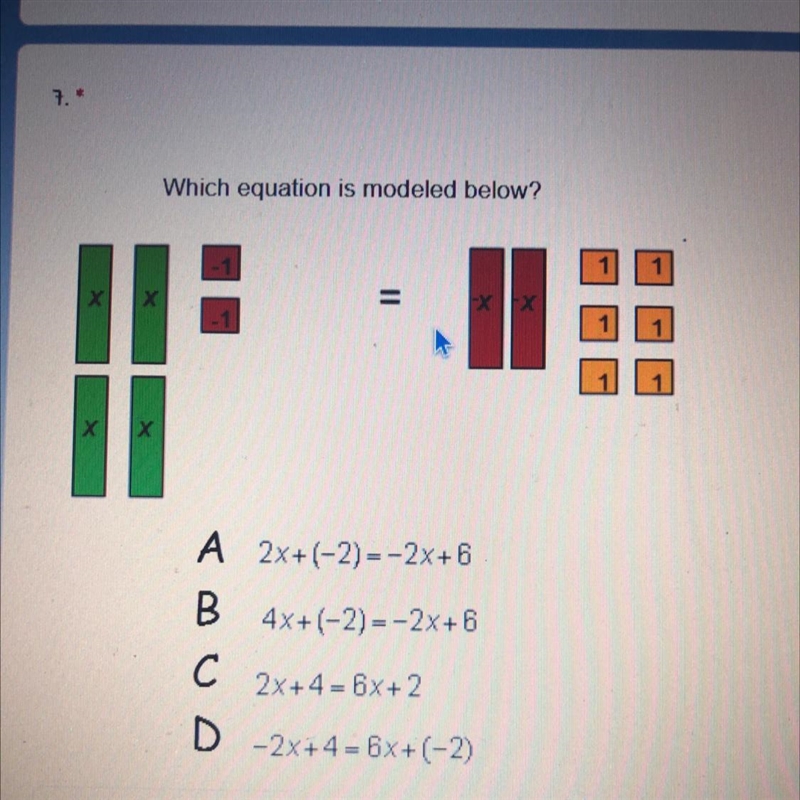 Which equation is modeled-example-1