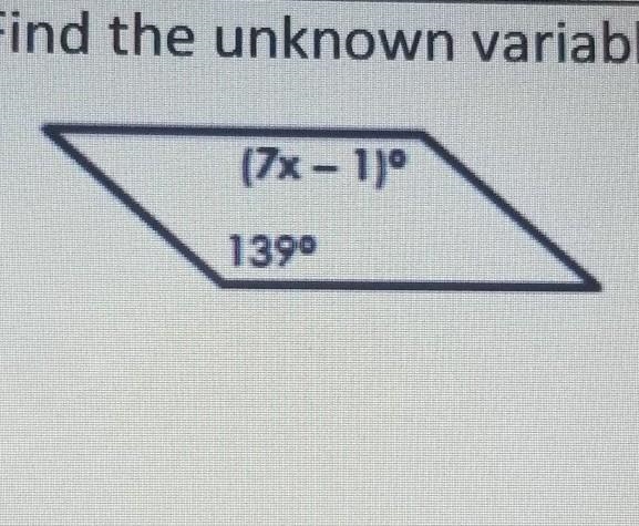 How do u solve it i know its a parallelogram ​-example-1