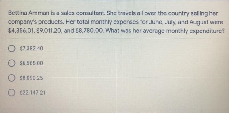 If you can’t see it , it says ... Bella Amman is a sales consultant. She travels all-example-1