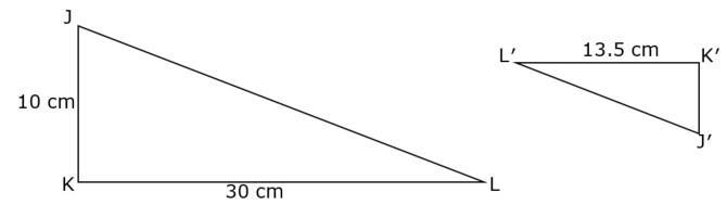 [last question on my assignment, please answer !] Triangle JKL is similar to Triangle-example-1