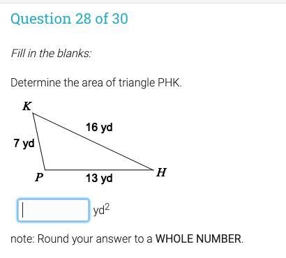 Please help find the area of the triangle!-example-1