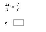 Solve for v in the proportion.-example-1