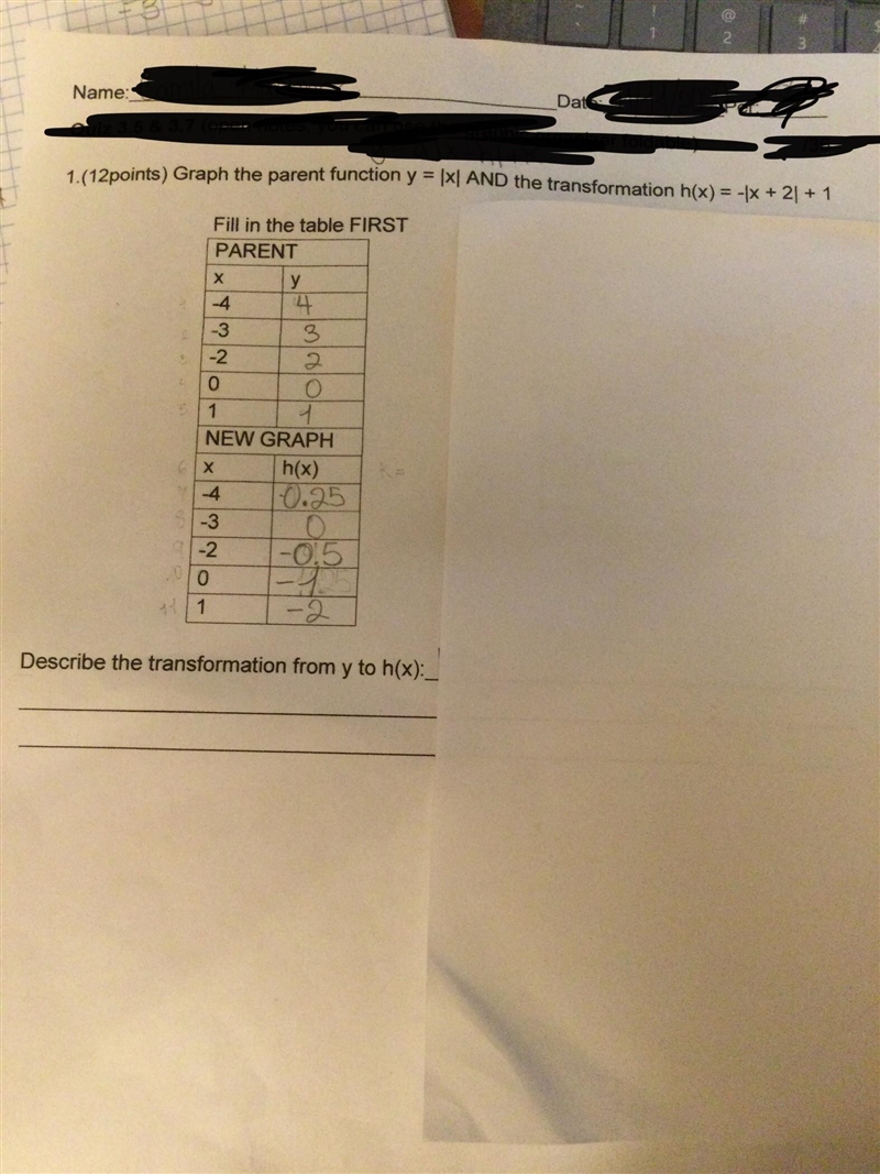 Can someone please help me? I can't find the h(x) for 0. I also need help with the-example-1