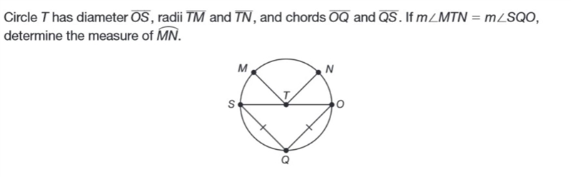 I need help on this quick!!! cant figure out the measure of this circle-example-1