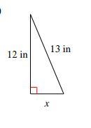 Use the Pythagorean Theorem to solve for x. pls help :(-example-1