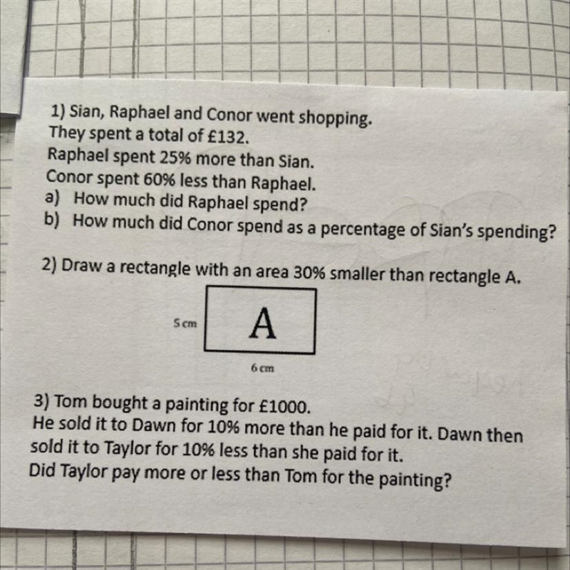 Can anybody help with any of these questions using percentage?-example-1