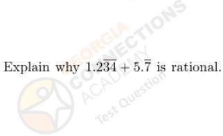 Explain why 1.234 + 5.7 is rational please help i need this submitted!!-example-1