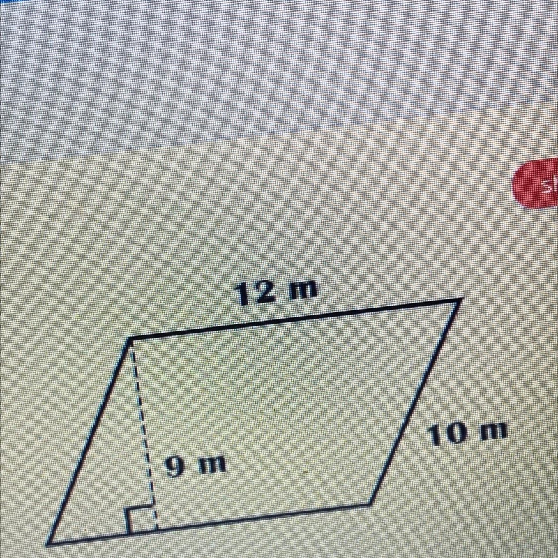 12 m 9 m 10 m Area: Find the area-example-1