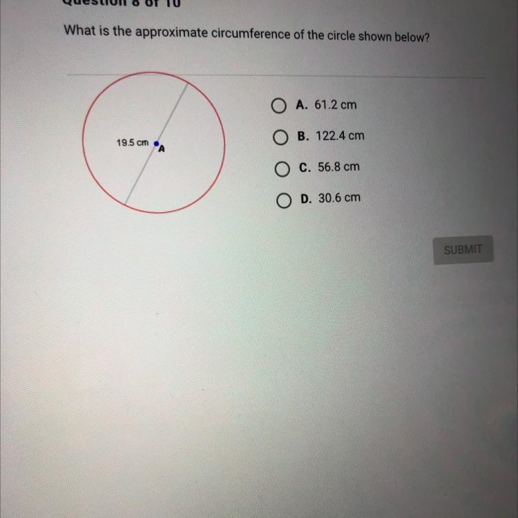 Circumference of the circle-example-1