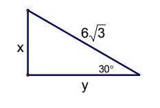 I'll give you more points here is what I need. Find the values of x and y in the right-example-1