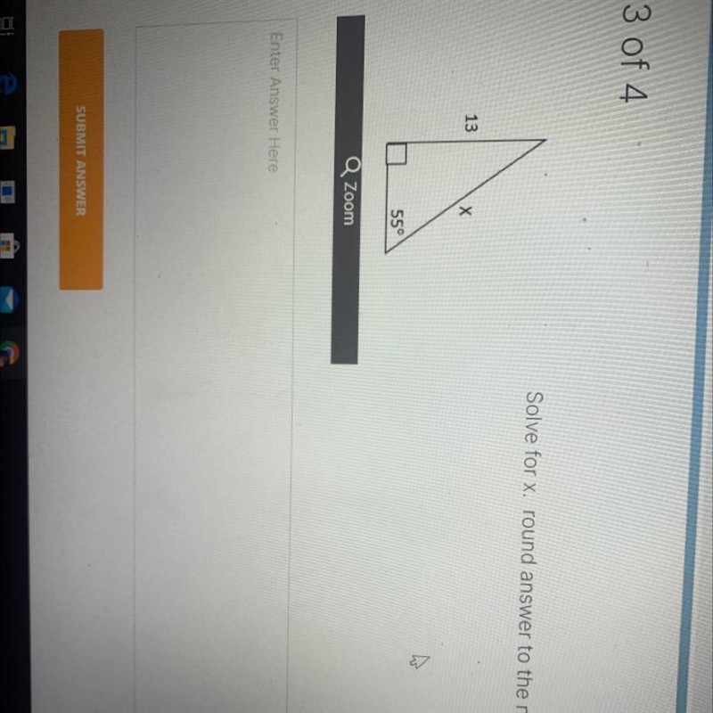 Solve for x round your answer to the nearest 10th-example-1