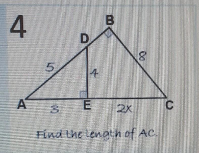 How do I solve the length of AC?​-example-1