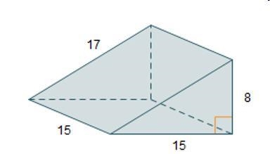 What is the volume of the right triangular prism shown?-example-1