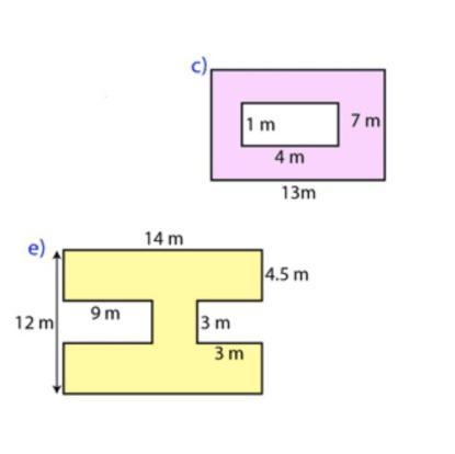 Please help what is the area and the perimeter of these two shapes????-example-1