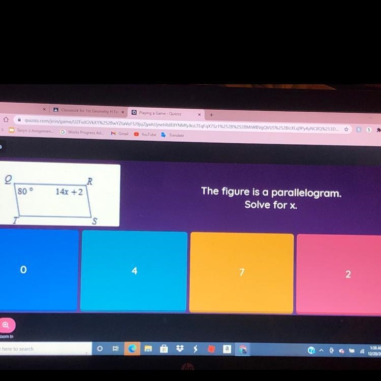 The figure is a parallelogram. Solve for x.-example-1