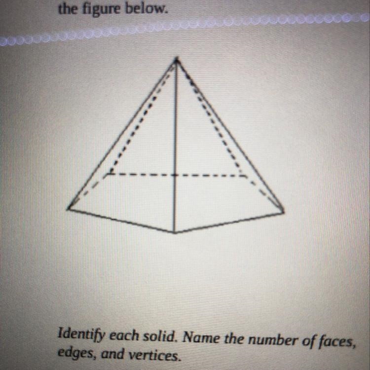 Find the number of vertices faces and edges for this figure-example-1