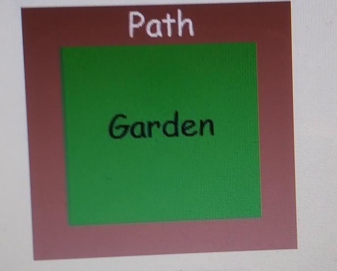 A vegetable garden and it's around a pasta shaped like a square that together are-example-1