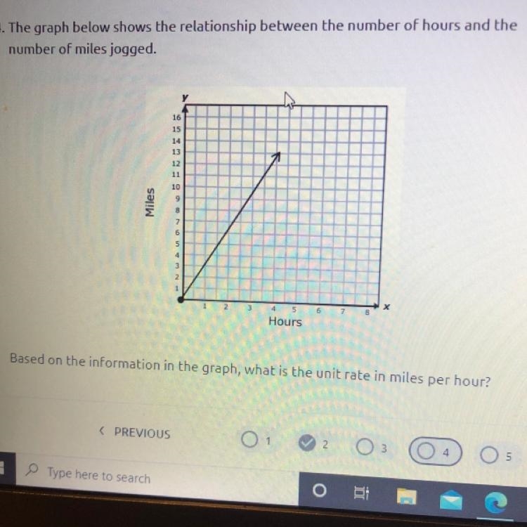 The graph below shows the relationship between the number of hours and the number-example-1