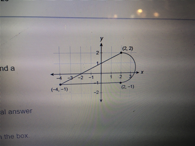 This figure is made up of a triangle and a semicircle. What is the area of this figure-example-1