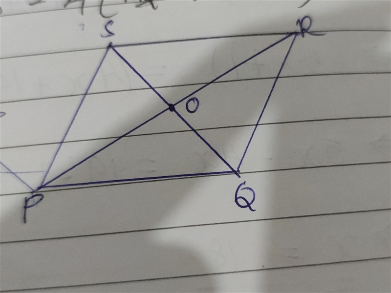 the diagonals PR and QS of a rhombus intersect each other at point O. prove that 2(PQ-example-1