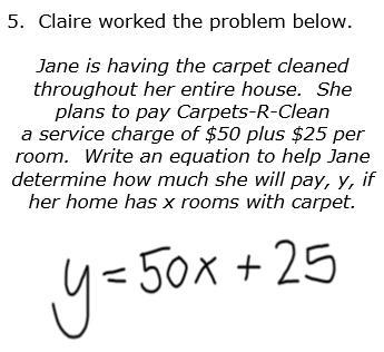 15 points! What is the correct answer for Claire's problem? Explain where she went-example-1