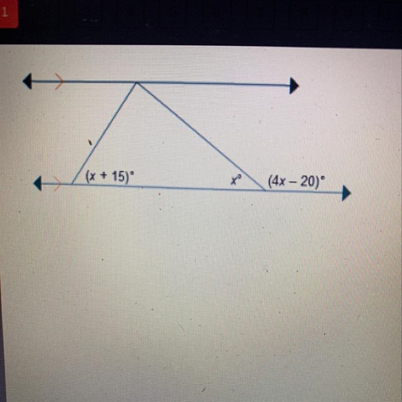 What is the value of x? x = 32 X = 36 x = 37 x = 40-example-1